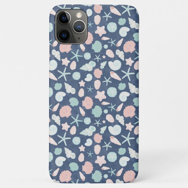 Capa Para iPhone 11 Pro Max padrão de conchas (Verso)