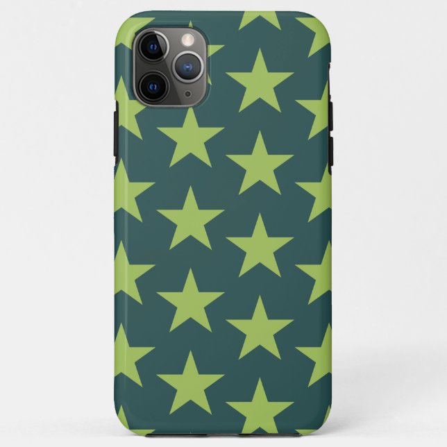 Capa Para iPhone 11 Pro Max Padrão de Estrelas 17 (Verso)