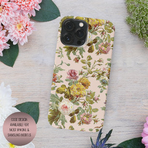 Capa Para iPhone 11 Pro Max Padrão de Flor Rosa Rosa Rosa Rosa Rosa, Na moda 