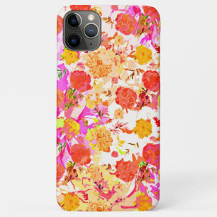 Capa Para iPhone 11 Pro Max Padrão de flores fofas femininas