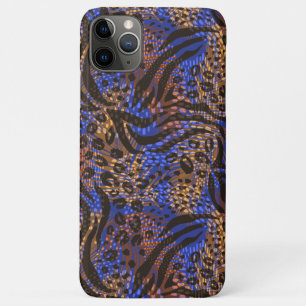 Capa Para iPhone 11 Pro Max Padrão de impressão do leopardo e da zebra luxuoso