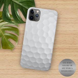Capa Para iPhone 11 Pro Max Padrão de Textura de Reentrâncias de Bola de Golfe