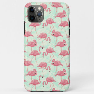 Capa Para iPhone 11 Pro Max Padrão Flamingo Pink Elegante de Chic
