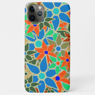 Capa Para iPhone 11 Pro Max Padrão Floral Abstrato