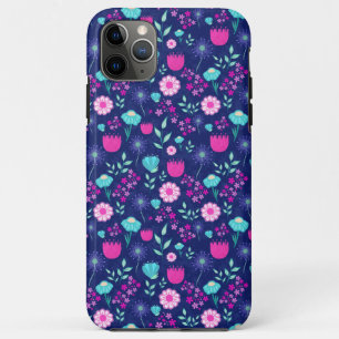 Capa Para iPhone 11 Pro Max Padrão floral fofo de fundo