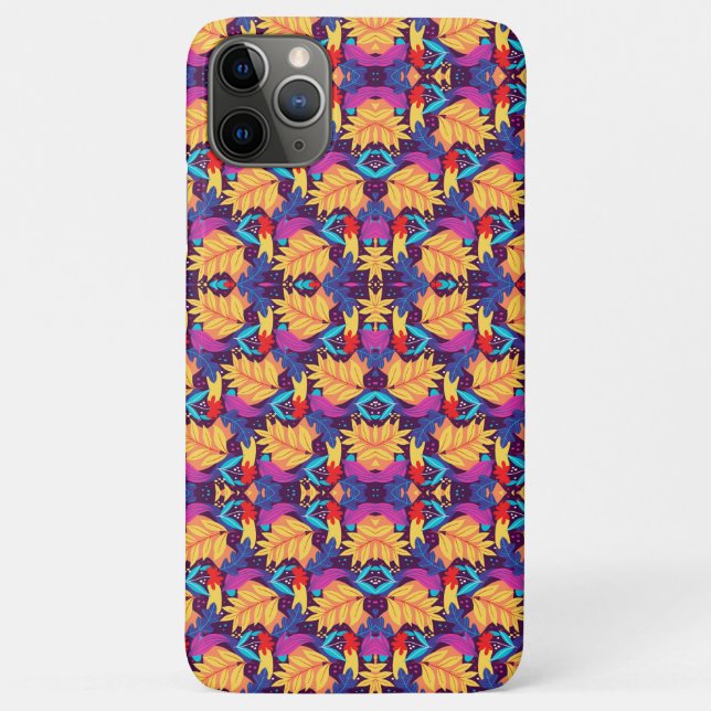 Capa Para iPhone 11 Pro Max Padrão genético colorido (Verso)
