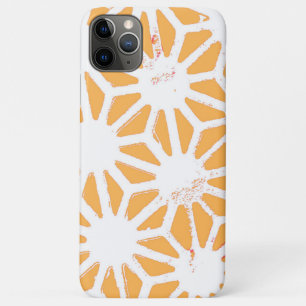 Capa Para iPhone 11 Pro Max Padrão geométrico amarelo
