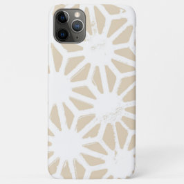 Capa Para iPhone 11 Pro Max Padrão geométrico do bege