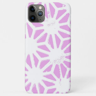 Capa Para iPhone 11 Pro Max Padrão geométrico rosa
