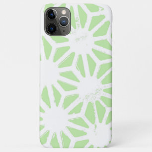 Capa Para iPhone 11 Pro Max Padrão geométrico verde da maçã