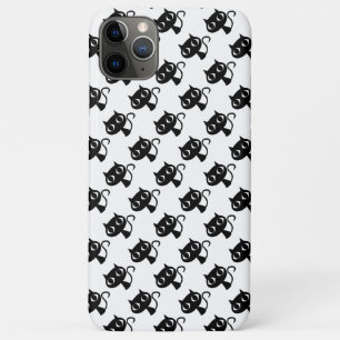 Capa Para iPhone 11 Pro Max Padrões de gatos brancos pretos