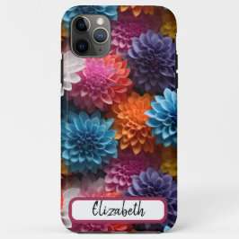 Capa Para iPhone 11 Pro Max Padrões sem costura Daisy Tough iPhone / iPad case