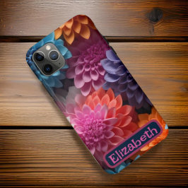 Capa Para iPhone 11 Pro Max Padrões sem costura Daisy Tough iPhone / iPad case