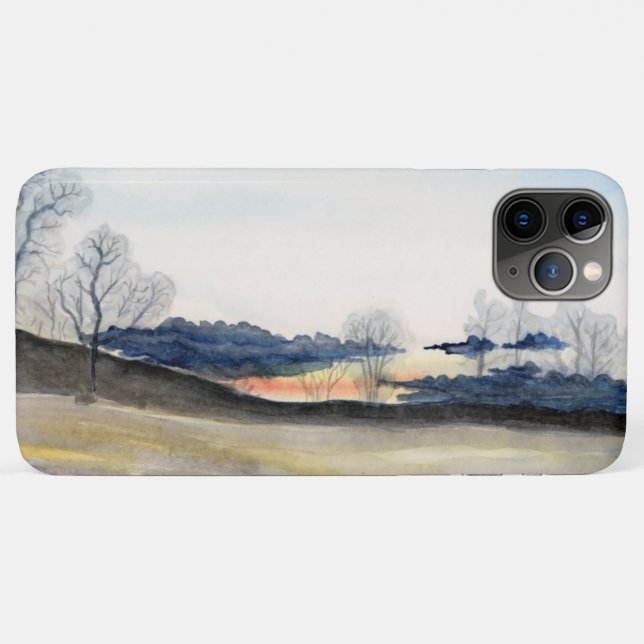 Capa Para iPhone 11 Pro Max Paisagem de inverno (Verso (horizontal))
