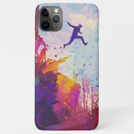 Capa Para iPhone 11 Pro Max Parkour Corrida Livre Urbana Estilo Livre Arte Mod