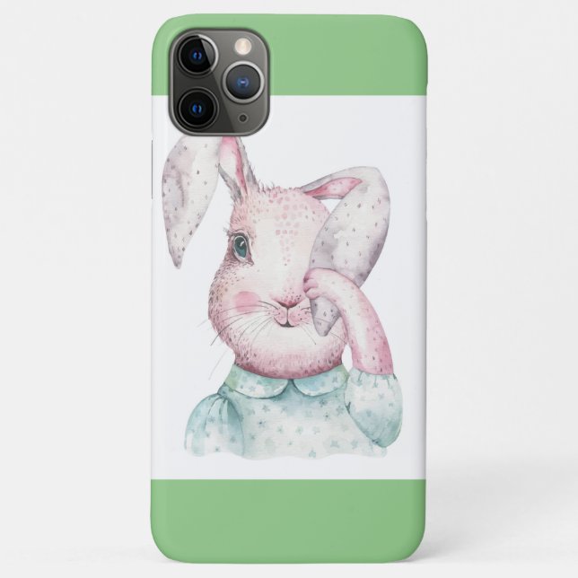 Capa Para iPhone 11 Pro Max Páscoa Bunnie (Verso)