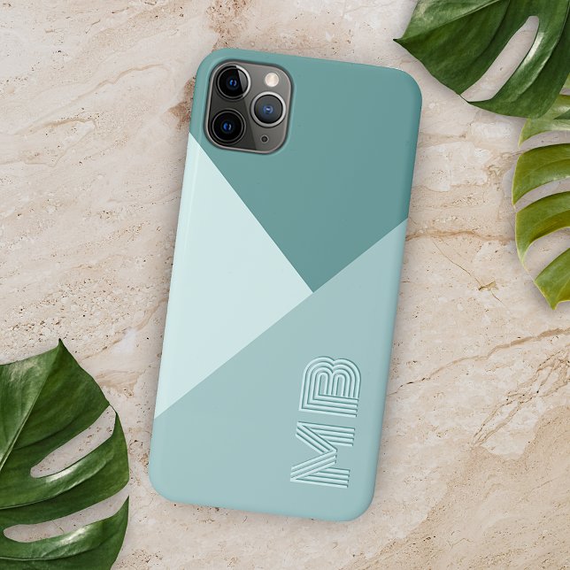 Capa Para iPhone 11 Pro Max Pastel Personalizado Seafoam Seaglass Mint Teal Gr (Criador carregado)