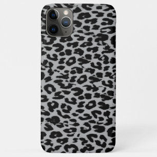 Capa Para iPhone 11 Pro Max Pele de impressão Leopard
