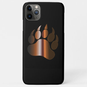 CAPA PARA iPhone 11 PRO MAX PELE DE URSO DE AÇO MARROM