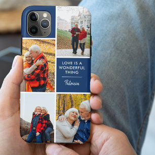 Capa Para iPhone 11 Pro Max Personalizado 4 Fotos O Amor é uma Coisa Maravilho