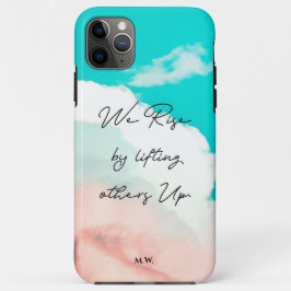 Capa Para iPhone 11 Pro Max Personalizado Levantamo-nos levantando as aspas