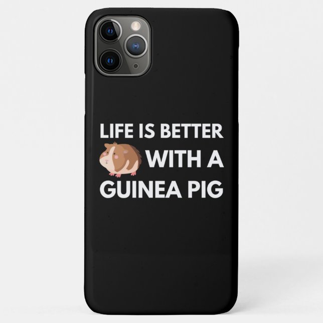 Capa Para iPhone 11 Pro Max Pig Lover Guiné (Verso)