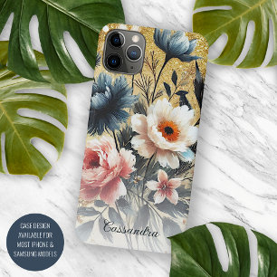 Capa Para iPhone 11 Pro Max Pintura Botânica de Arte Fina Personalizada e Sofi