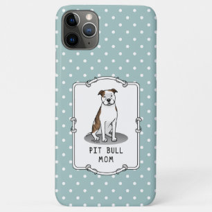 Capa Para iPhone 11 Pro Max Pit Bull Mãe (lt brindle white 3)