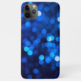 Capa Para iPhone 11 Pro Max Pontos de luz azul abstratos