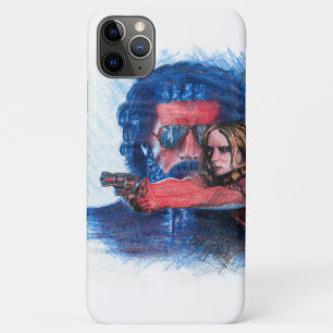 Capa Para iPhone 11 Pro Max poster de filme 'Rush' - Desenho a lápis colorido