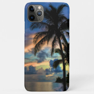Capa Para iPhone 11 Pro Max Praia Tropical e Palmeiras