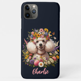 Capa Para iPhone 11 Pro Max Presente De Amante de os animais De Cão E De Flor 
