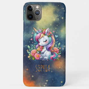 Capa Para iPhone 11 Pro Max Presente de Aniversário Feminino de Unicórnio Colo