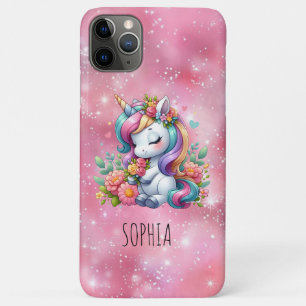 Capa Para iPhone 11 Pro Max Presente de Aniversário Feminino de Unicórnio Colo