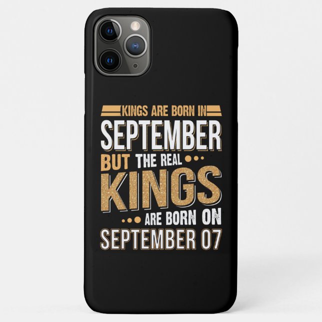 Capa Para iPhone 11 Pro Max Presente de setembro | Reis São Nasceres Em Setemb (Verso)