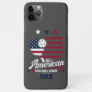 Capa Para iPhone 11 Pro Max Presente no Dia da Independência do Pickleball dos