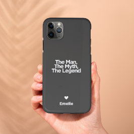 Capa Para iPhone 11 Pro Max Presente Personalizado para Pai com Citação Simple
