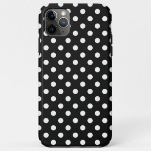 Capa Para iPhone 11 Pro Max Preto com pontos brancos