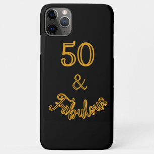 Capa Para iPhone 11 Pro Max Preto e Dourado 50 e fabuloso