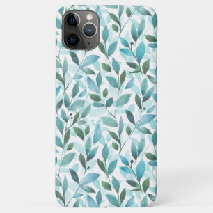 Capa Para iPhone 11 Pro Max  Primavera. Padrão floral de aquarela