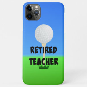 Capa Para iPhone 11 Pro Max Professor aposentado, Bola de Golfe em uma Teia