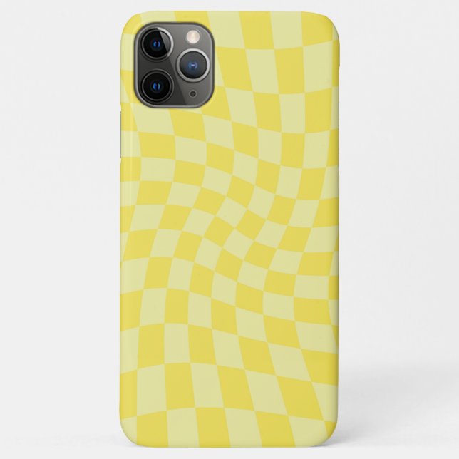 Capa Para iPhone 11 Pro Max Quadro de controlo amarelo-limão-limão-retrô (Verso)