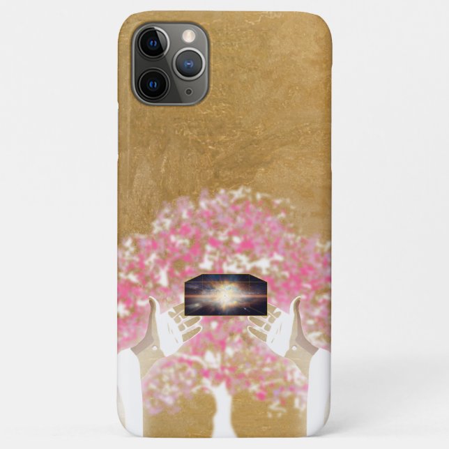 Capa Para iPhone 11 Pro Max Que haja luz, e houve luz (Verso)