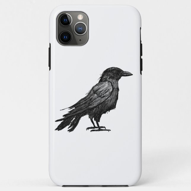 Capa Para iPhone 11 Pro Max Raven (Verso)
