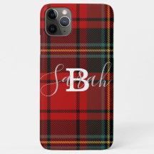 Red Tartan Xadrez Verificada Scotland Monographic