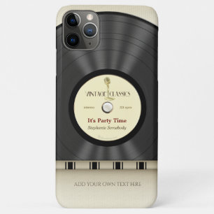 Capa Para iPhone 11 Pro Max Registro clássico retro de LP do vinil