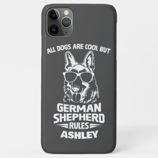 Capa Para iPhone 11 Pro Max Regras de german shepherd e Legal Cachorro Engraça