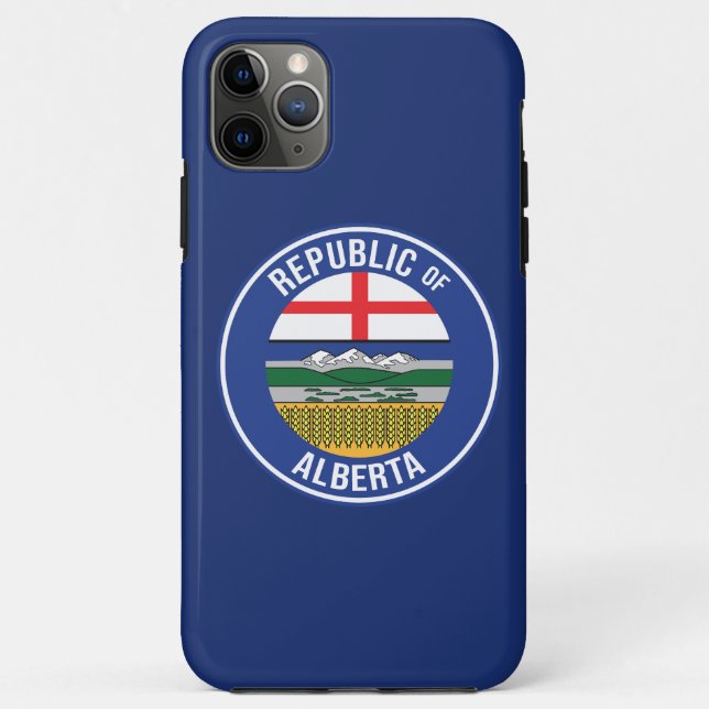 Capa Para iPhone 11 Pro Max República de Alberta WEXIT (Verso)