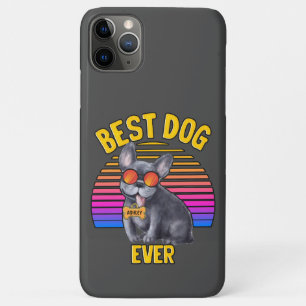 Capa Para iPhone 11 Pro Max Retrô Colorido Divertido Bulldogue Francês Melhor 