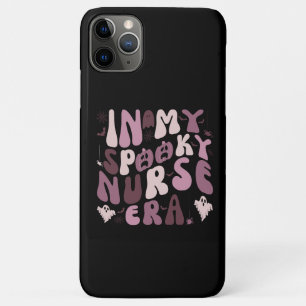 Capa Para iPhone 11 Pro Max Retrô No Dia das Bruxas Da Era Da Enfermeira Spook
